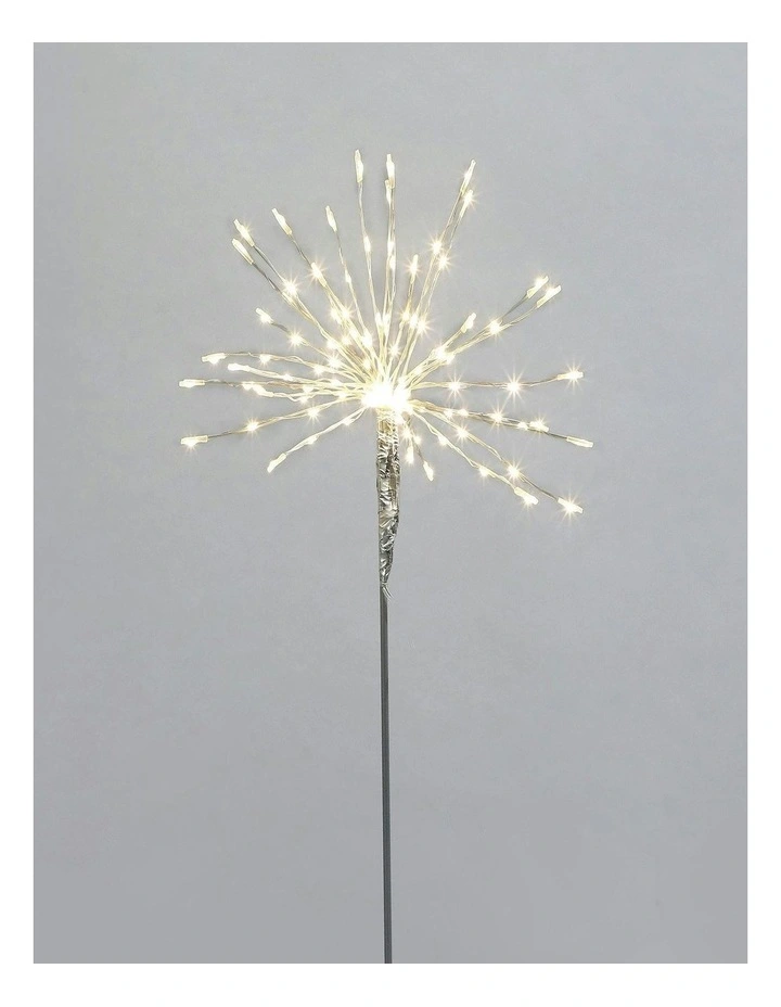 Battery Operated Micro Led Decorative Twig Firework in Silver image 1