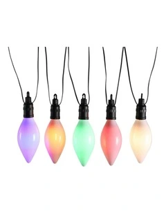 10 Led Connectable Large Pinecone String Light in Multicolour