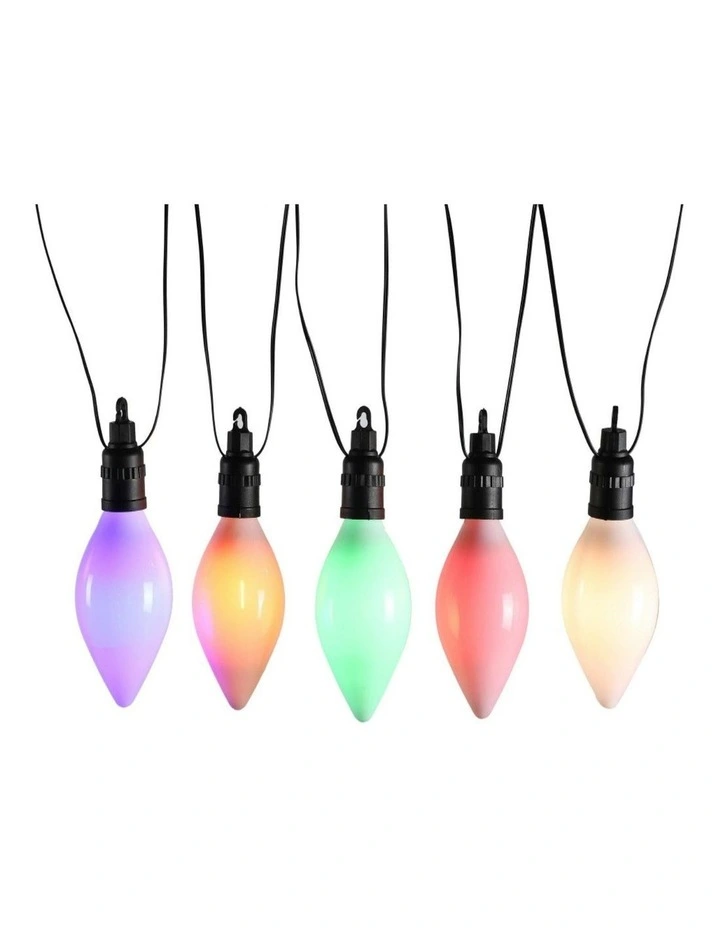 10 Led Connectable Large Pinecone String Light in Multicolour image 1