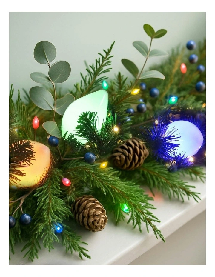 10 Led Connectable Large Pinecone String Light in Multicolour image 4