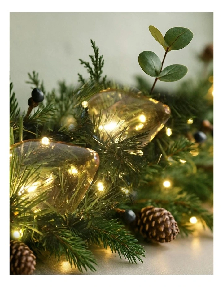 10 Led Connectable Large Pinecone String Light in Warm White image 5