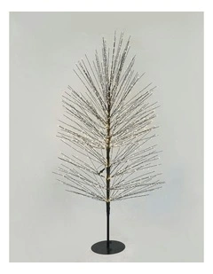 Lit Microdot Large Tree in Black