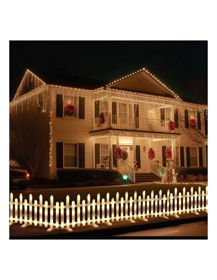 Led Pre-Lit Fence in Warm White image 1