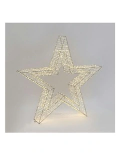 Led Pre-Lit Star Large in Gold