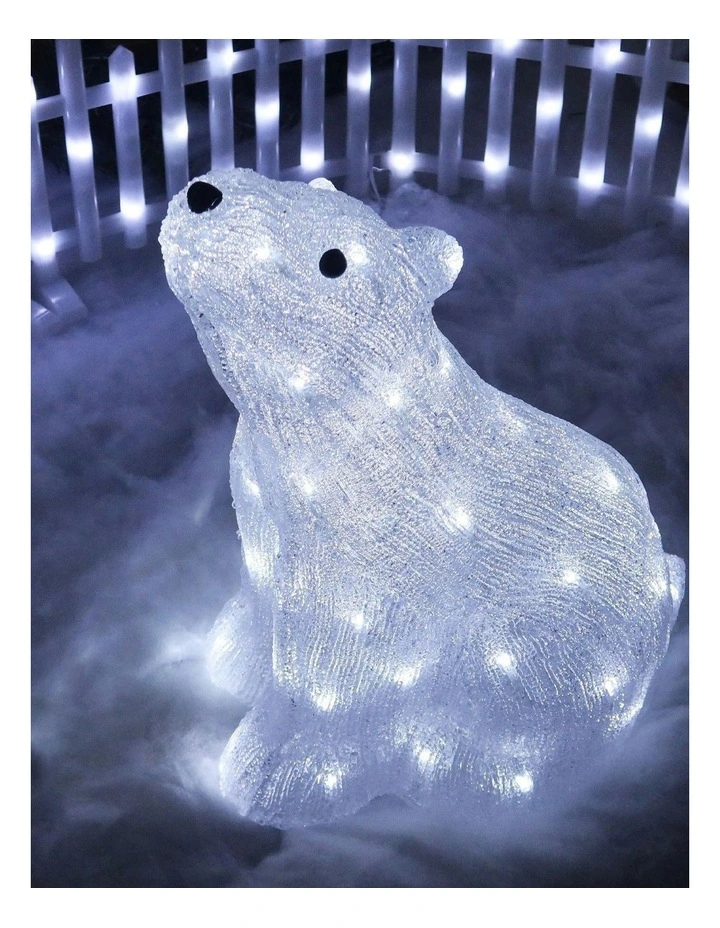 Acrylic Polar Bear in Multi image 5