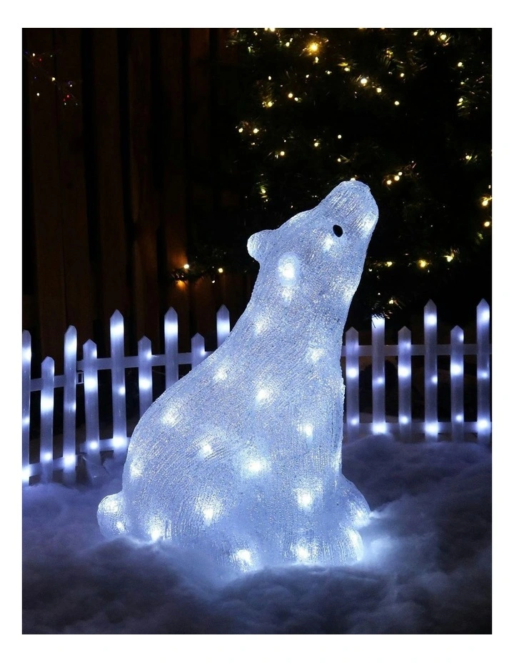 Acrylic Polar Bear in Multi image 7