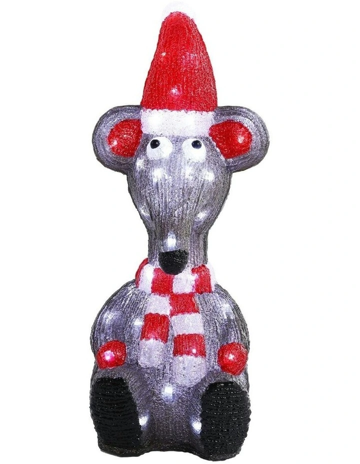 Acrylic Christmas Rat in Multi image 1