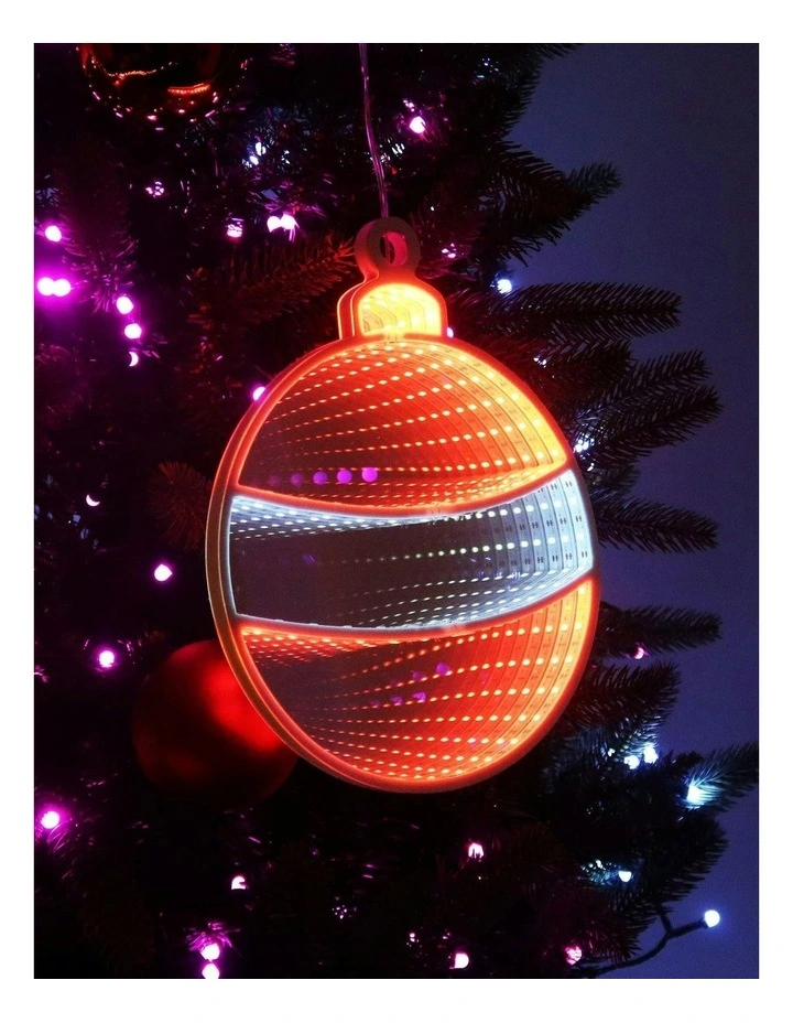 Infinity Hanging Christmas Bauble in Multi image 2