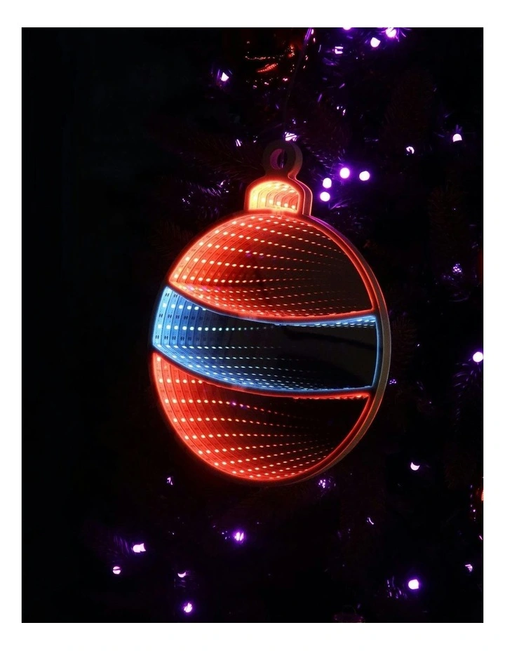 Infinity Hanging Christmas Bauble in Multi image 3