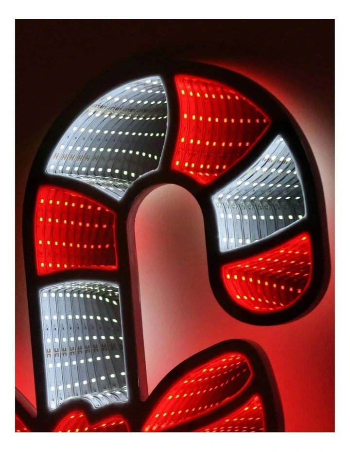 Infinity Candy Cane With Christmas Bow in Red image 7