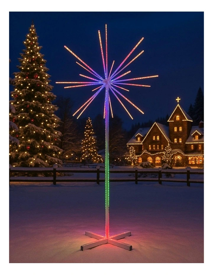 3D Fireworks Standing Light 3.5m in Multi image 2