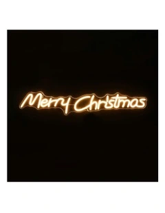 Merry Christmas Neon Sign 80x15cm in Warm White