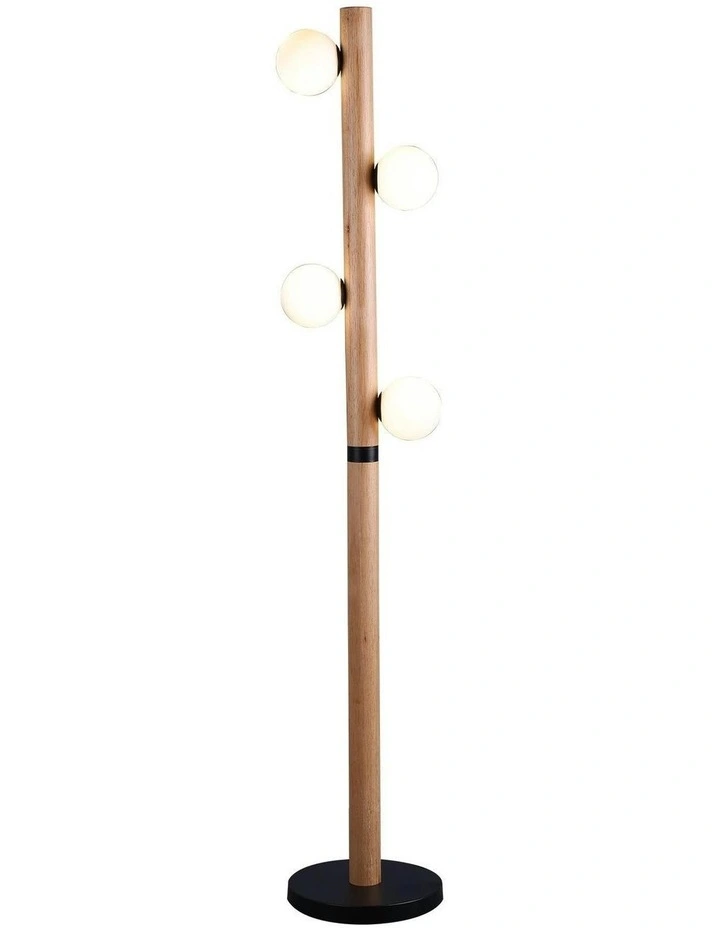 Evie Floor Lamp in Brown image 1