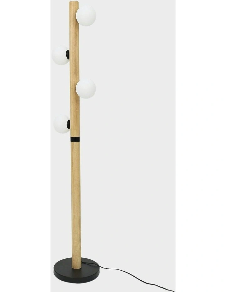 Evie Floor Lamp in Brown image 2