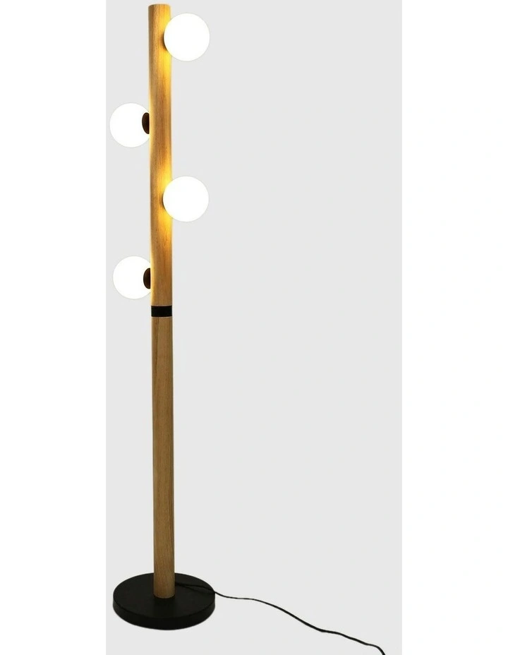 Evie Floor Lamp in Brown image 3
