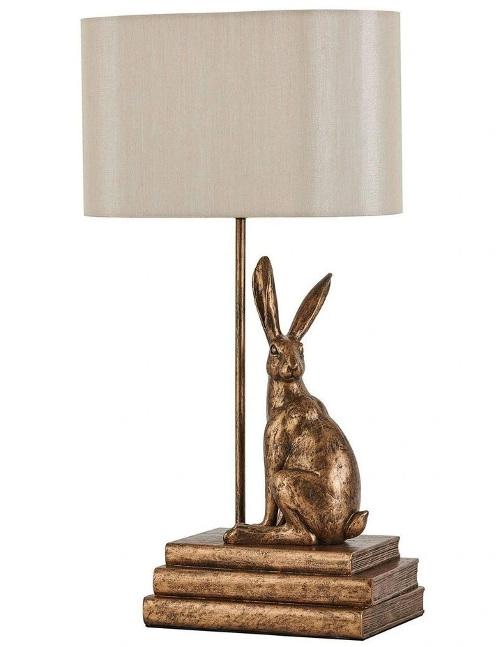 Rabbit Regal Table Lamp in Gold image 1