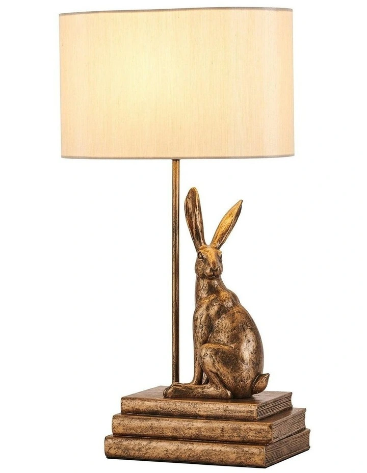 Rabbit Regal Table Lamp in Gold image 5