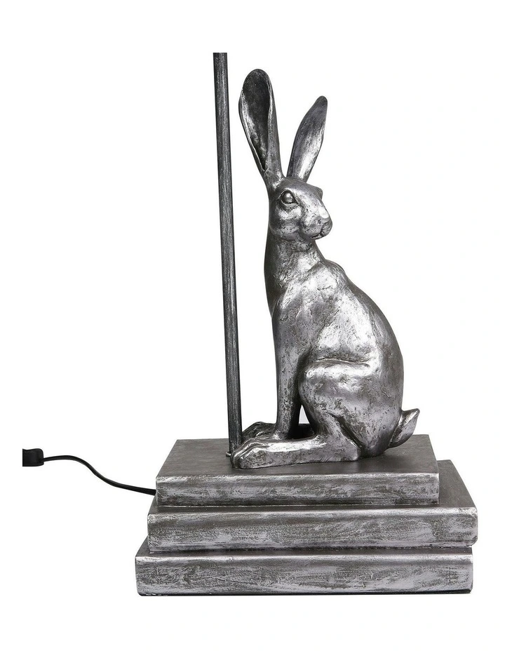 Rabbit Regal Table Lamp in Silver image 2
