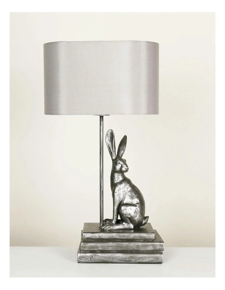 Rabbit Regal Table Lamp in Silver image 4