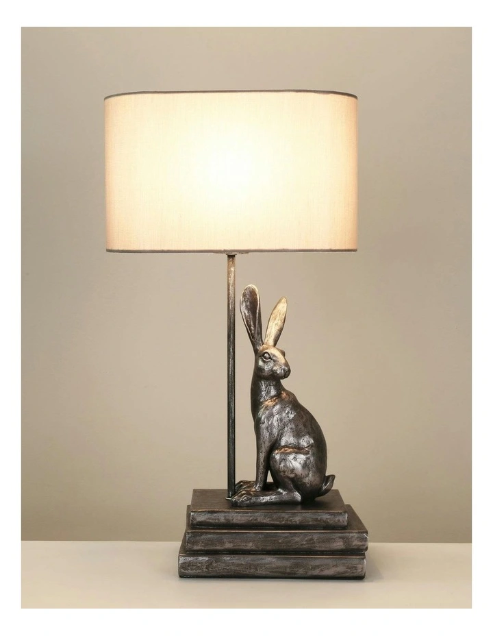 Rabbit Regal Table Lamp in Silver image 5