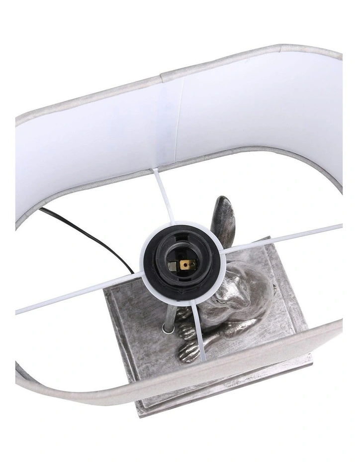 Rabbit Regal Table Lamp in Silver image 6
