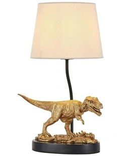 T-Rex Triumph Table Lamp in Gold