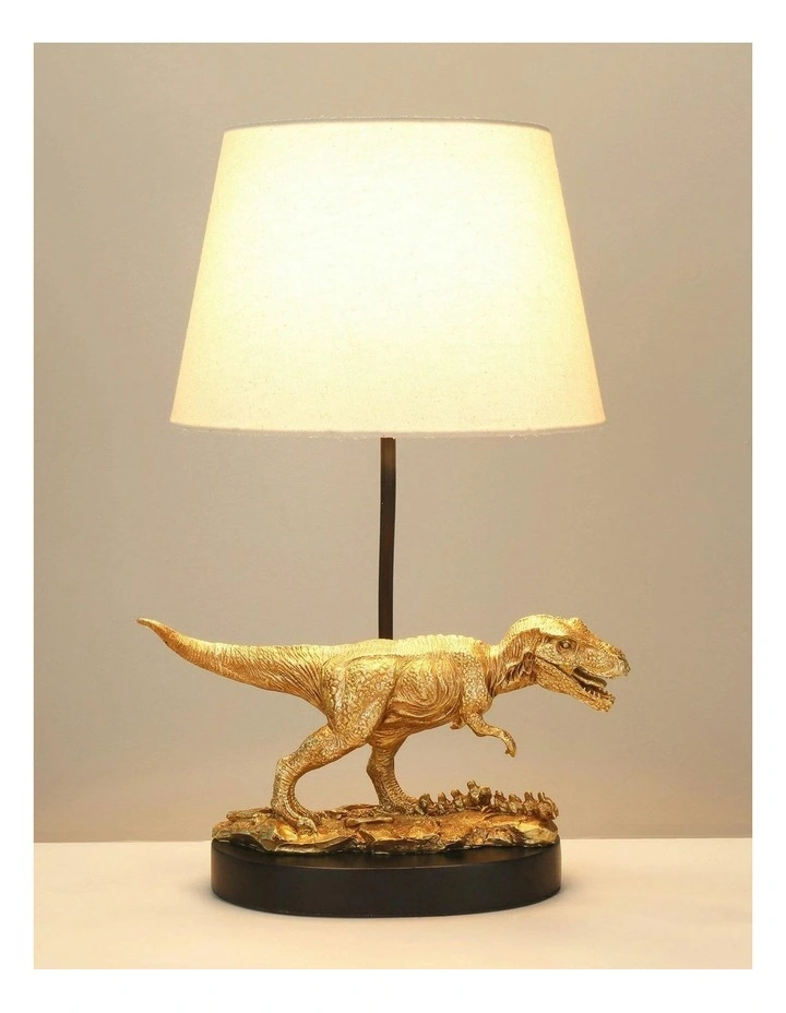 T-Rex Triumph Table Lamp in Gold image 3