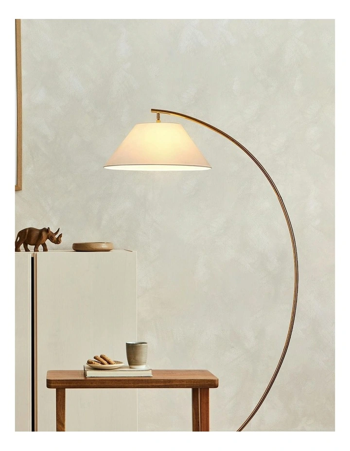 Remi Floor Lamp in Brass image 3