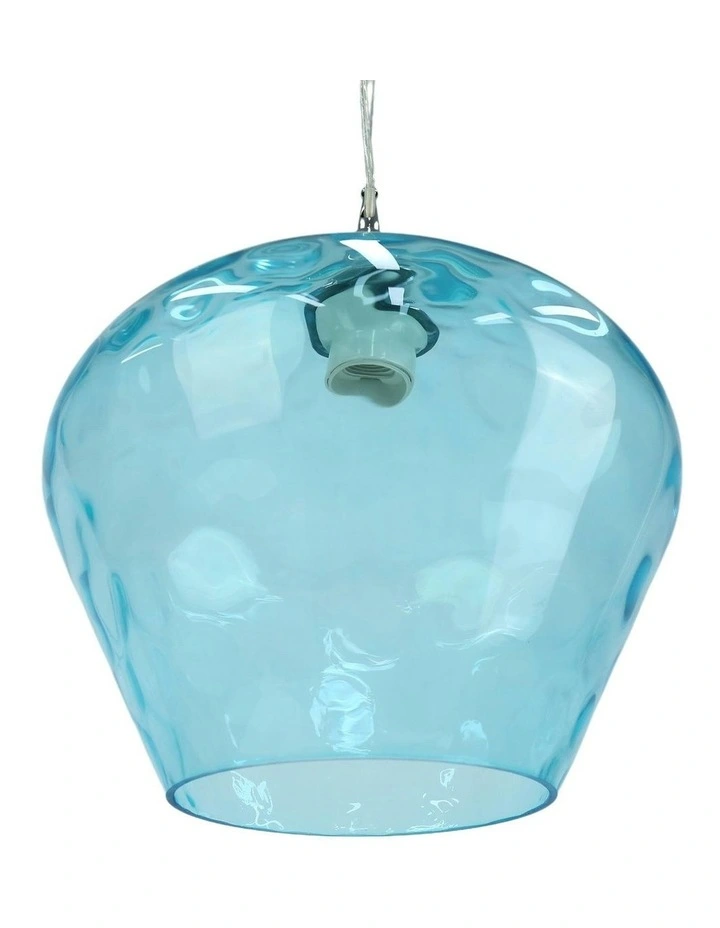 Zyla Glass Pendant Light in Blue image 3
