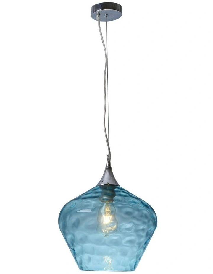 Zyla Glass Pendant Light in Blue image 6