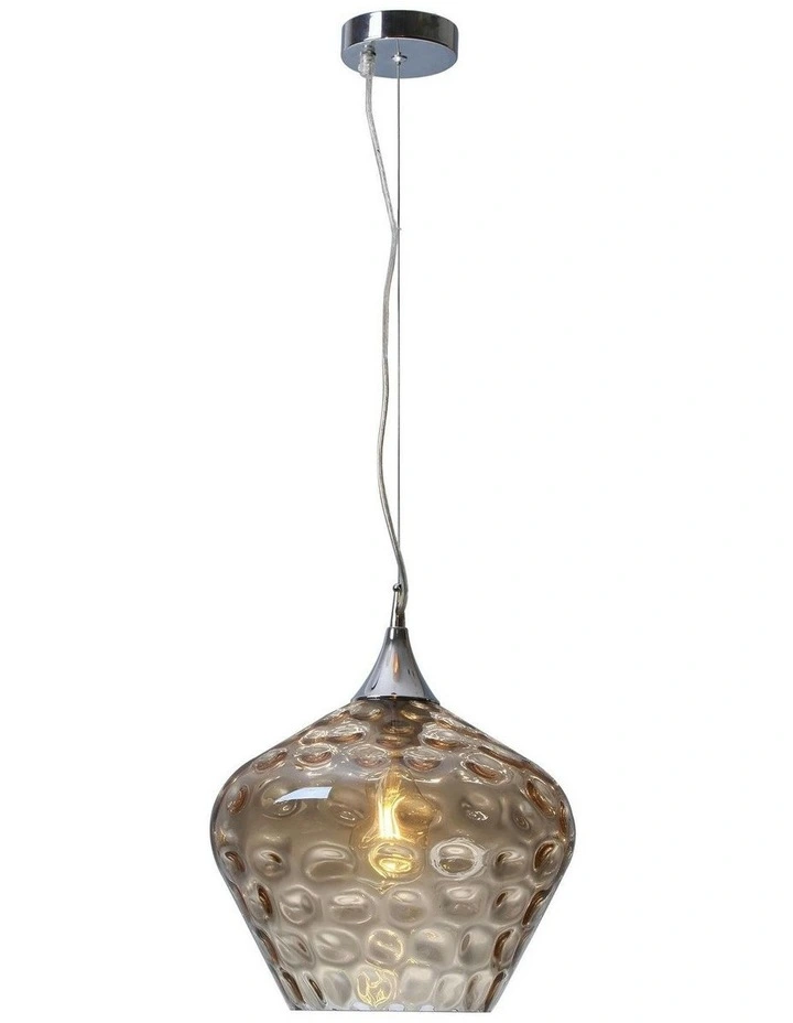 Zyla Glass Pendant Light in Amber image 2