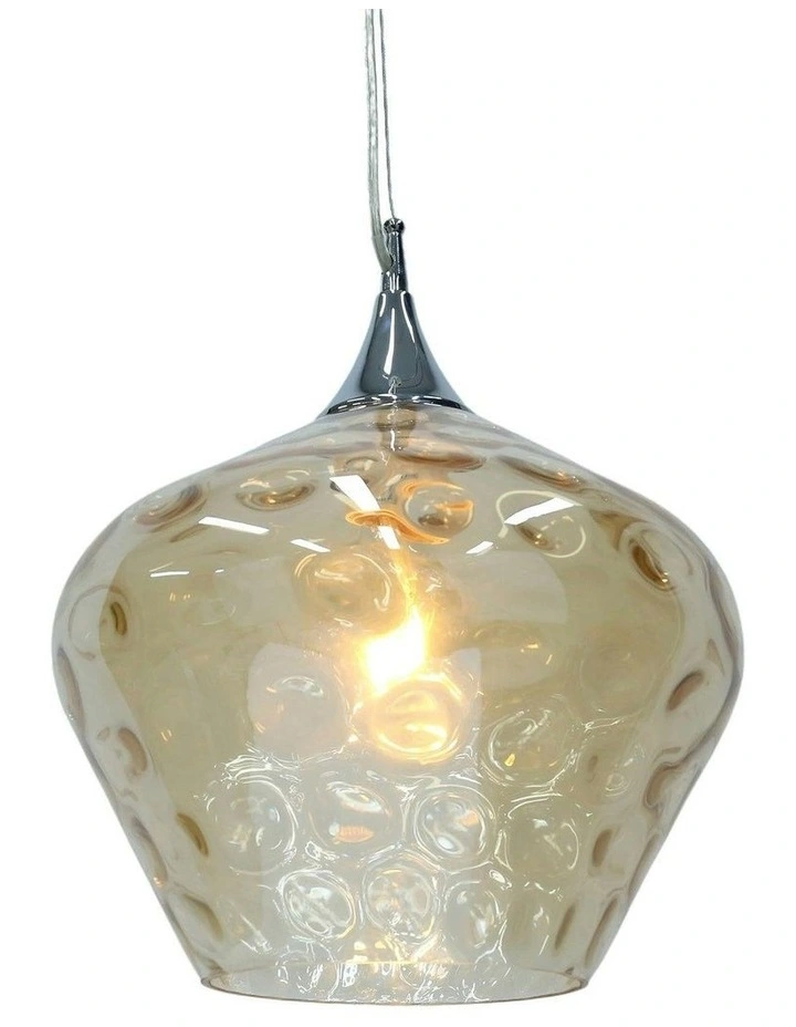 Zyla Glass Pendant Light in Amber image 3