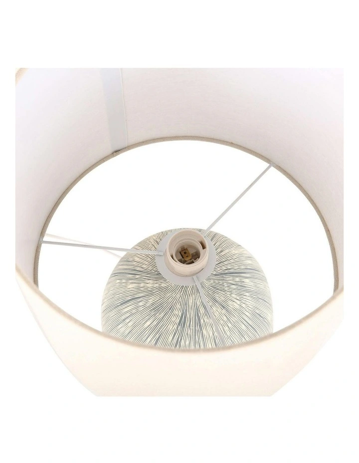 Zaya Ceramic Table Lamp in Blue image 5