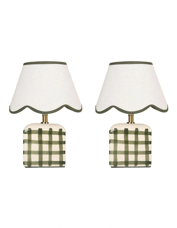 Romy Ceramic Table Lamp Set Of 2 in Green image 1