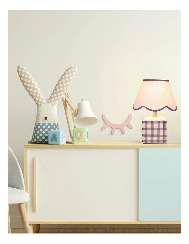 Romy Ceramic Table Lamp Set Of 2 in Purple image 3