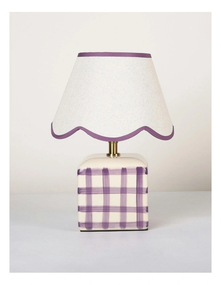 Romy Ceramic Table Lamp Set Of 2 in Purple image 4