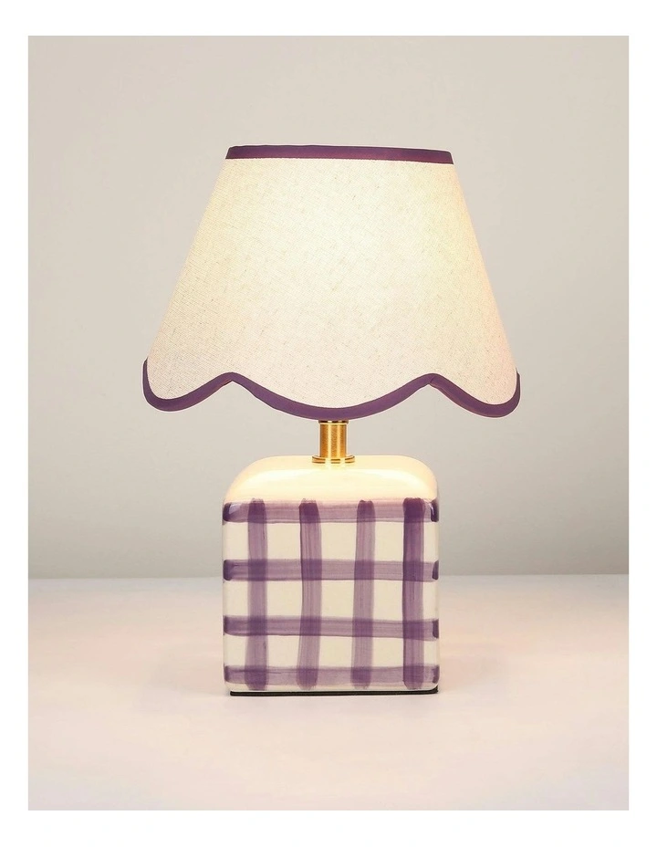 Romy Ceramic Table Lamp Set Of 2 in Purple image 5