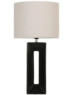 Niamh Ceramic Table Lamp in Black