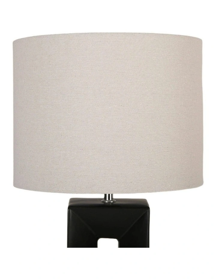 Niamh Ceramic Table Lamp in Black image 6