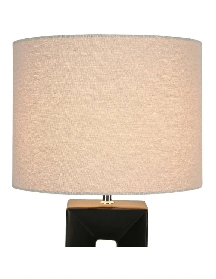 Niamh Ceramic Table Lamp in Black image 7