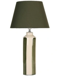 Asha Ceramic Table Lamp in Green