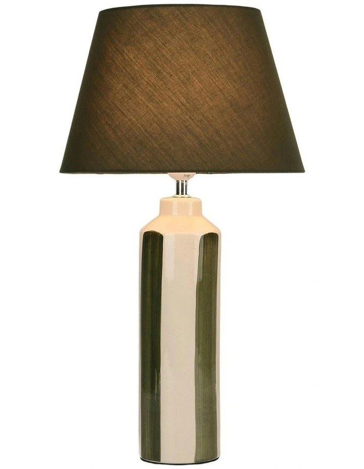 Asha Ceramic Table Lamp in Green image 2