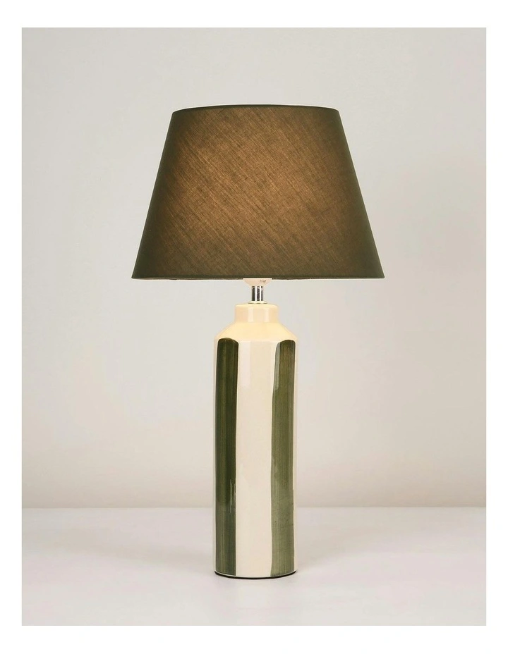 Asha Ceramic Table Lamp in Green image 4