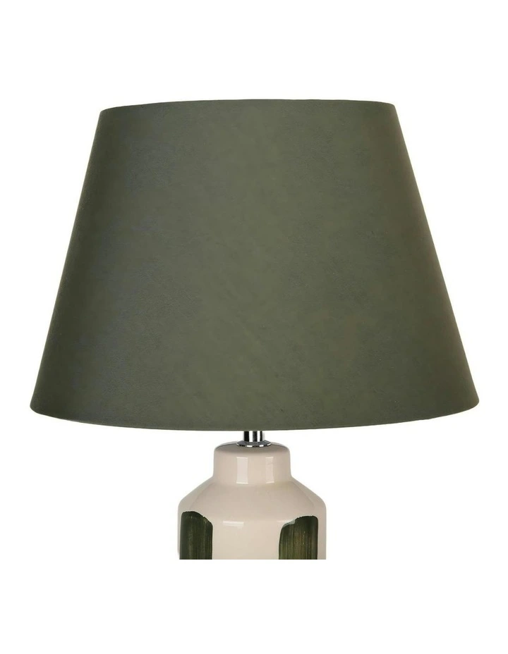 Asha Ceramic Table Lamp in Green image 6