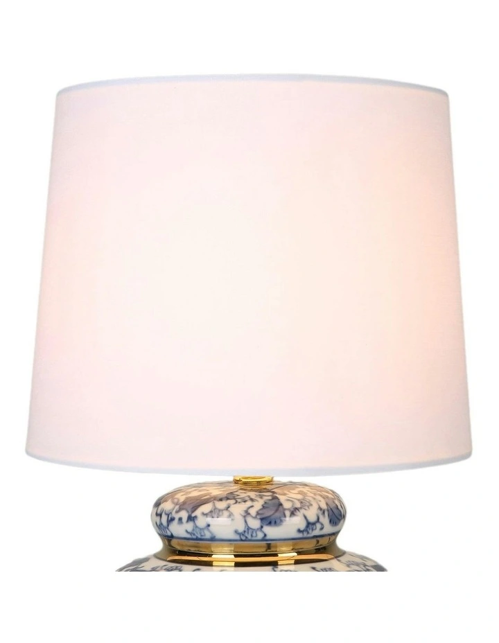 Keziah Ceramic Table Lamp in Blue image 5
