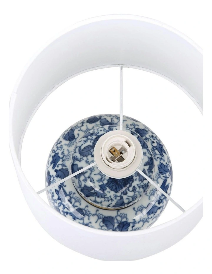 Keziah Ceramic Table Lamp in Blue image 7