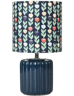 Cyra Ceramic Table Lamp in Blue