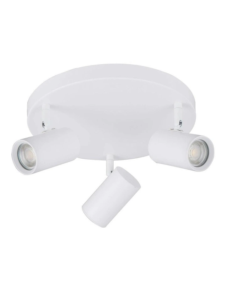 Brianna Round Spot 3 Lights in White image 1