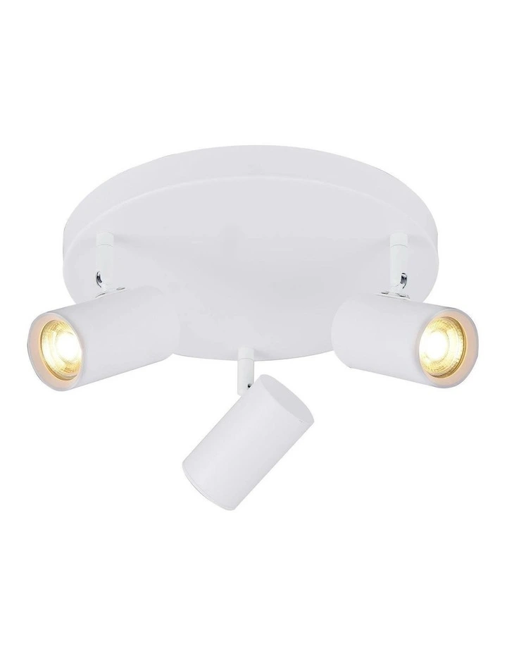 Brianna Round Spot 3 Lights in White image 2