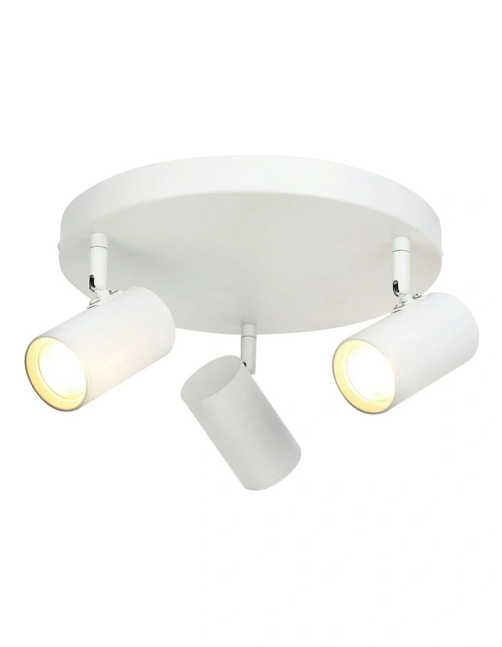 Brianna Round Spot 3 Lights in White image 4